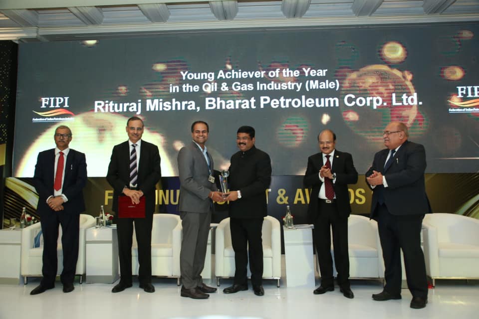 Young Achiever of the Year (Male) in Oil and Gas Industry in 2019, Rituraj Mishra, BPCL