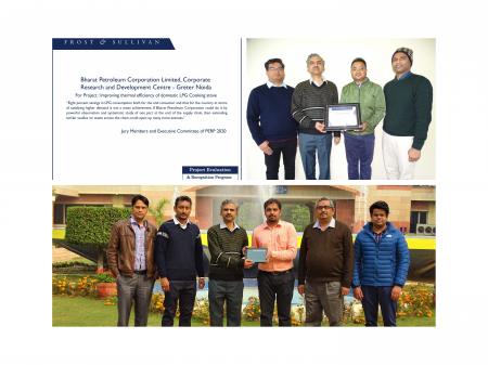 BPCL CRDC received 2 Awards in Frost and Sullivan PERP 2020