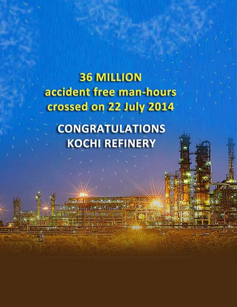 Kochi Refinery sets new safety record