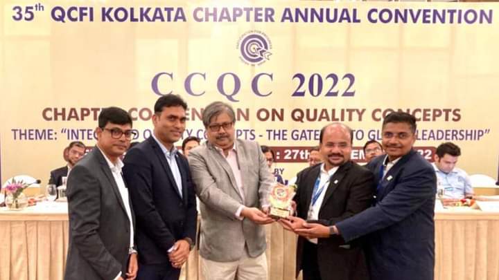 Silver Award on quality concepts by Quality Circle Forum of India