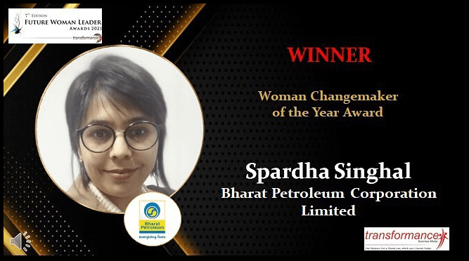 Future Woman Leaders Summit presents Woman Changemaker of the Year award to BPCL