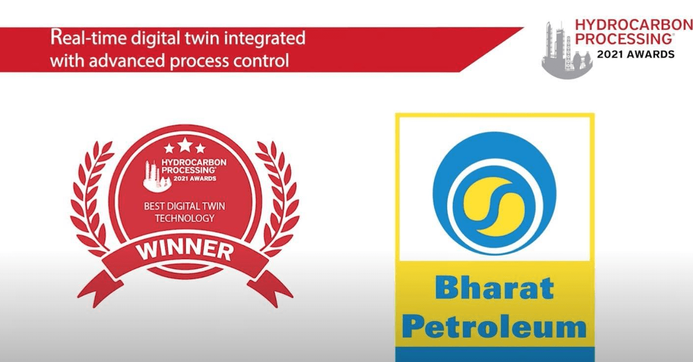 ‘Hydrocarbon Processing Award 2021’ under the category ‘Best Digital Twin Technology’ given to BPCL