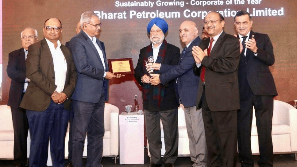 BPCL was conferred with ‘The Sustainable Growing Corporate of the Year Award’ at FIPI Awards 2021